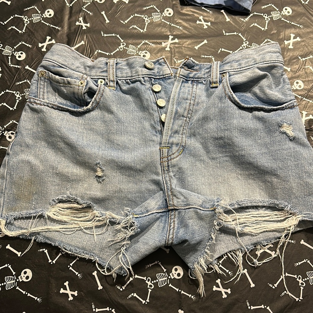 Free People jean shorts